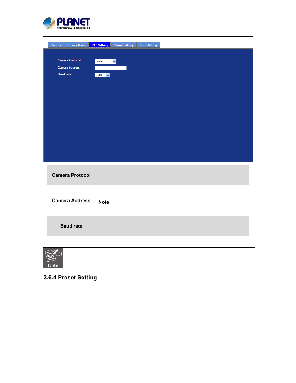 4 preset setting | PLANET ICA-4500V User Manual | Page 57 / 99