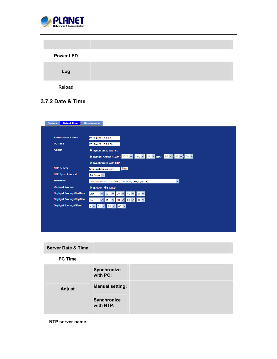 2 date & time | PLANET ICA-4500V User Manual | Page 60 / 99