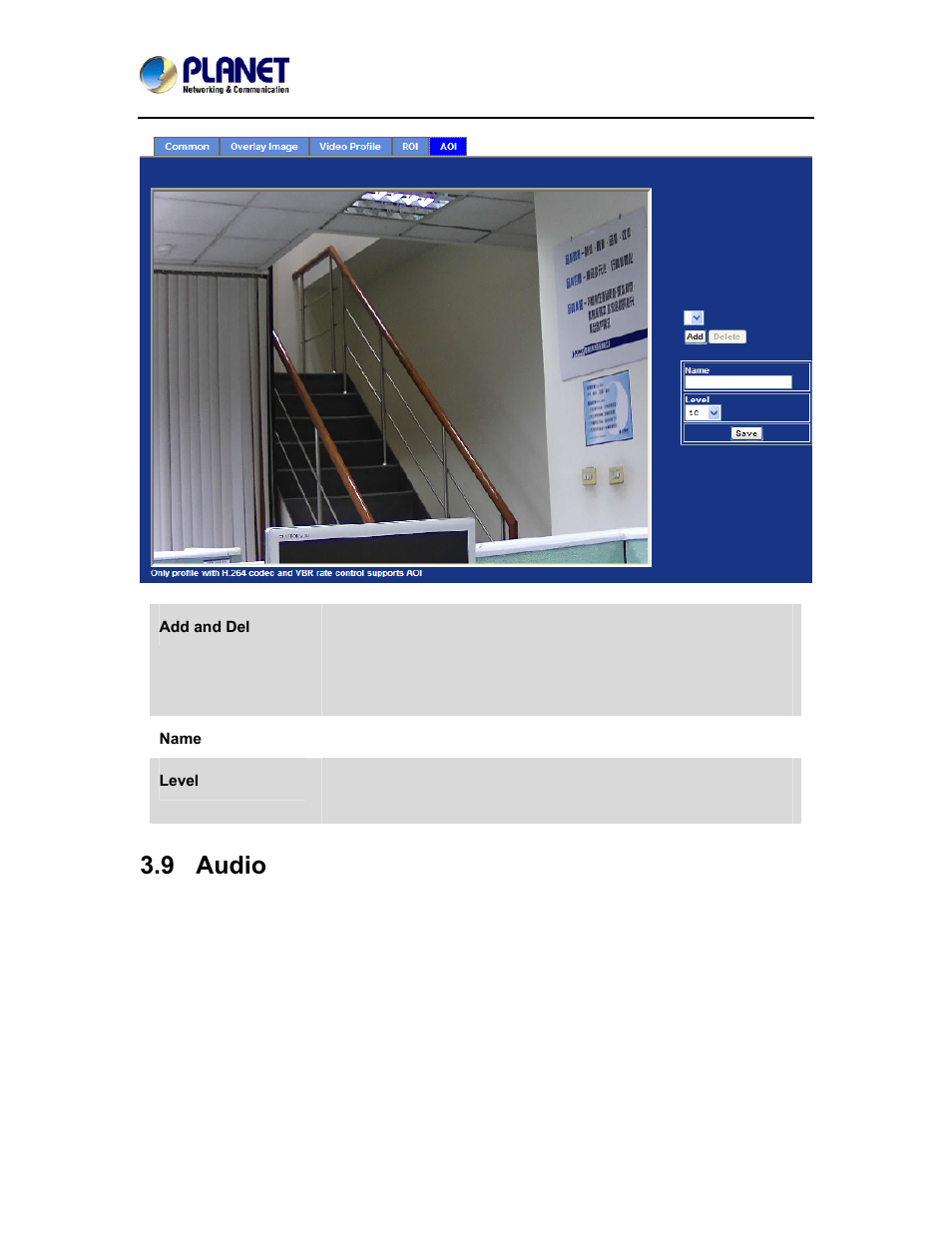 9 audio, Audio | PLANET ICA-4500V User Manual | Page 67 / 99