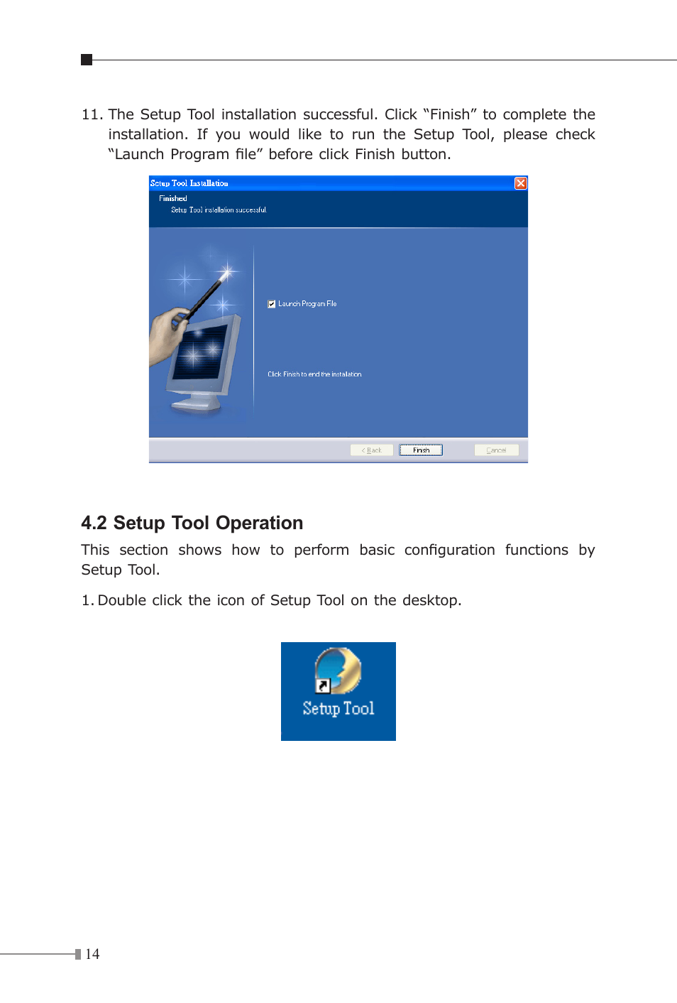 2 setup tool operation | PLANET ICA-510 User Manual | Page 14 / 28