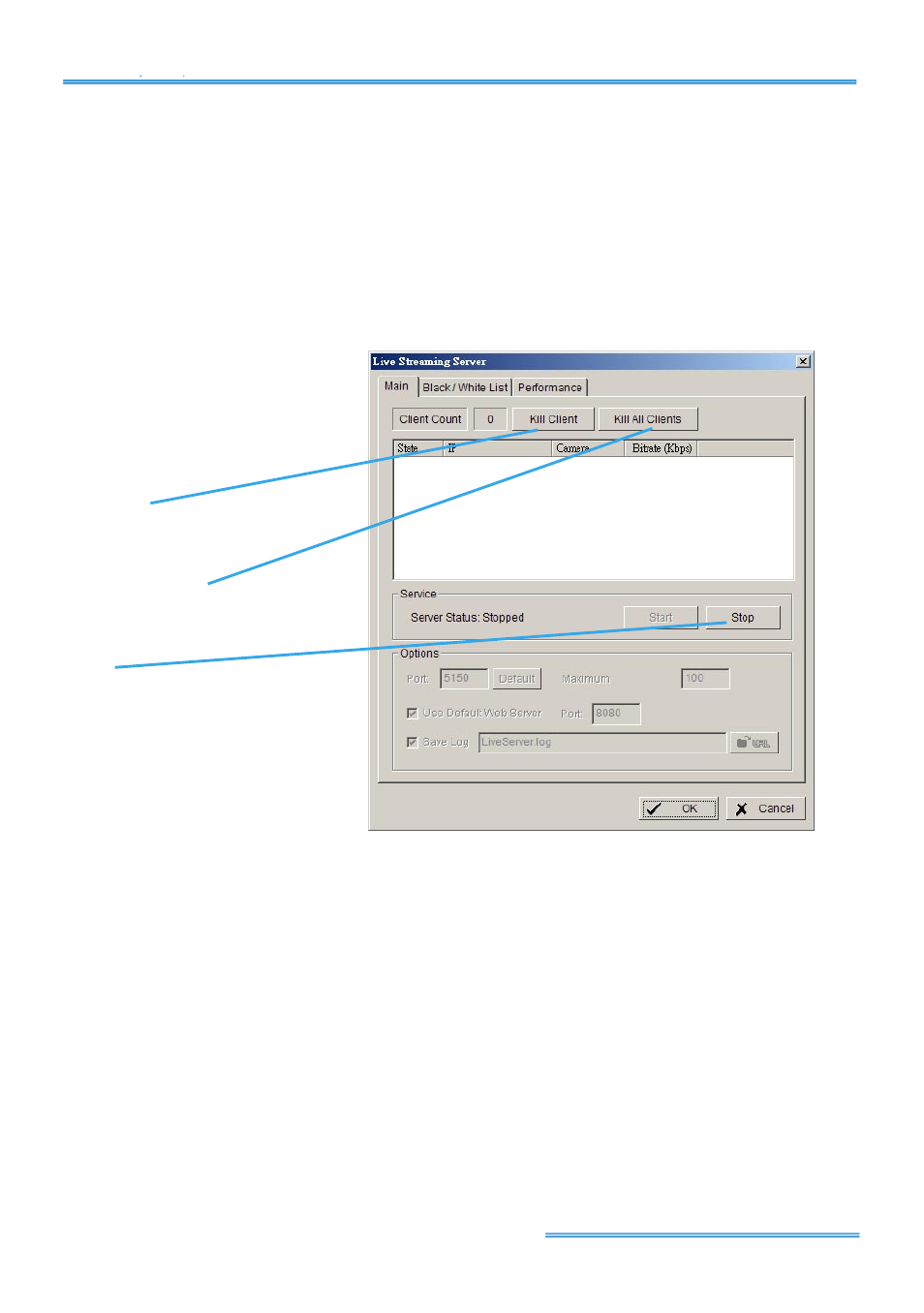 Live streaming server, 1 main | PLANET ICA-510 User Manual | Page 42 / 49