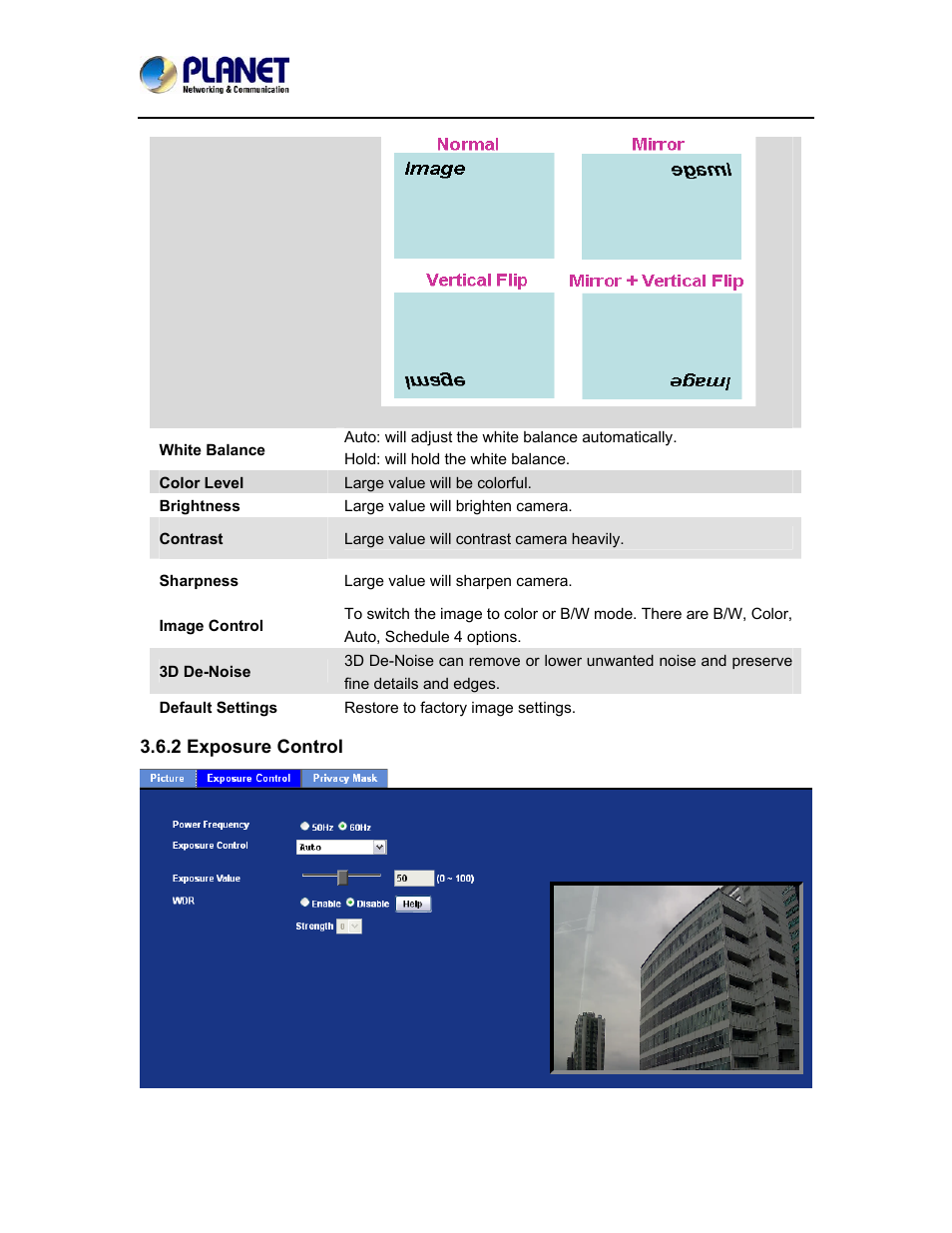 2 exposure control | PLANET ICA-5150 User Manual | Page 47 / 90