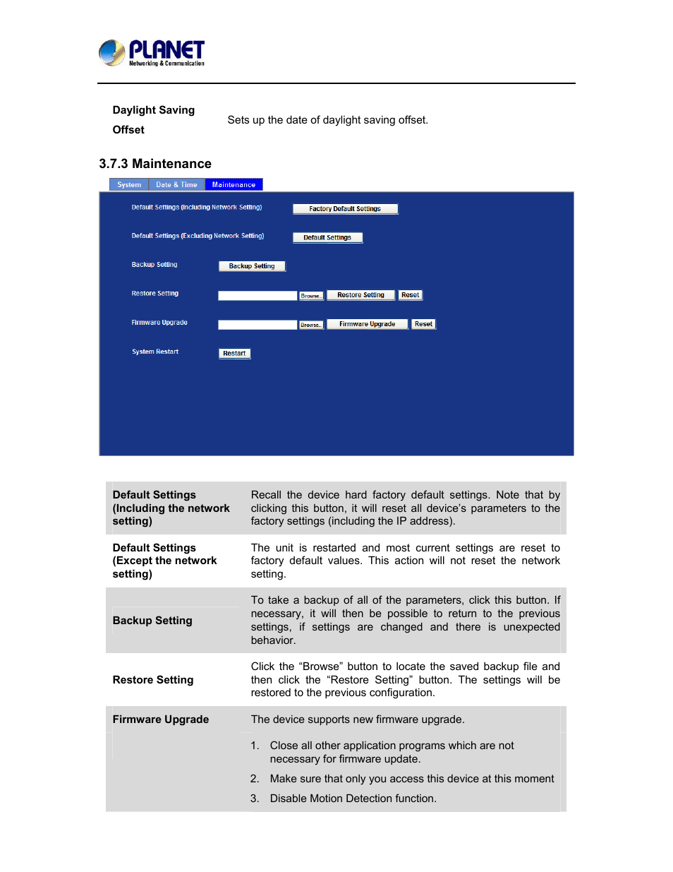3 maintenance | PLANET ICA-5150 User Manual | Page 51 / 90