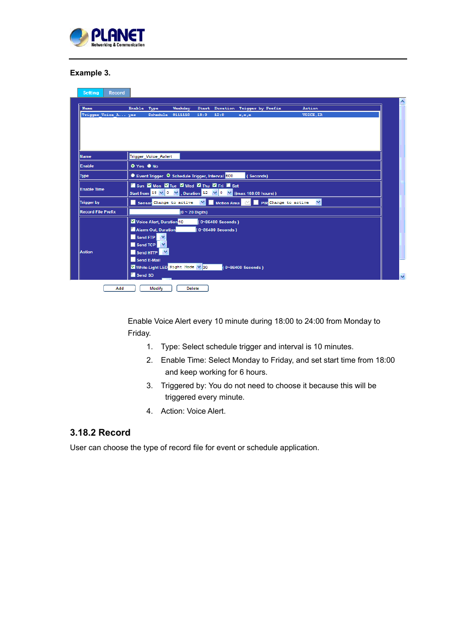 2 record | PLANET ICA-5150 User Manual | Page 76 / 90