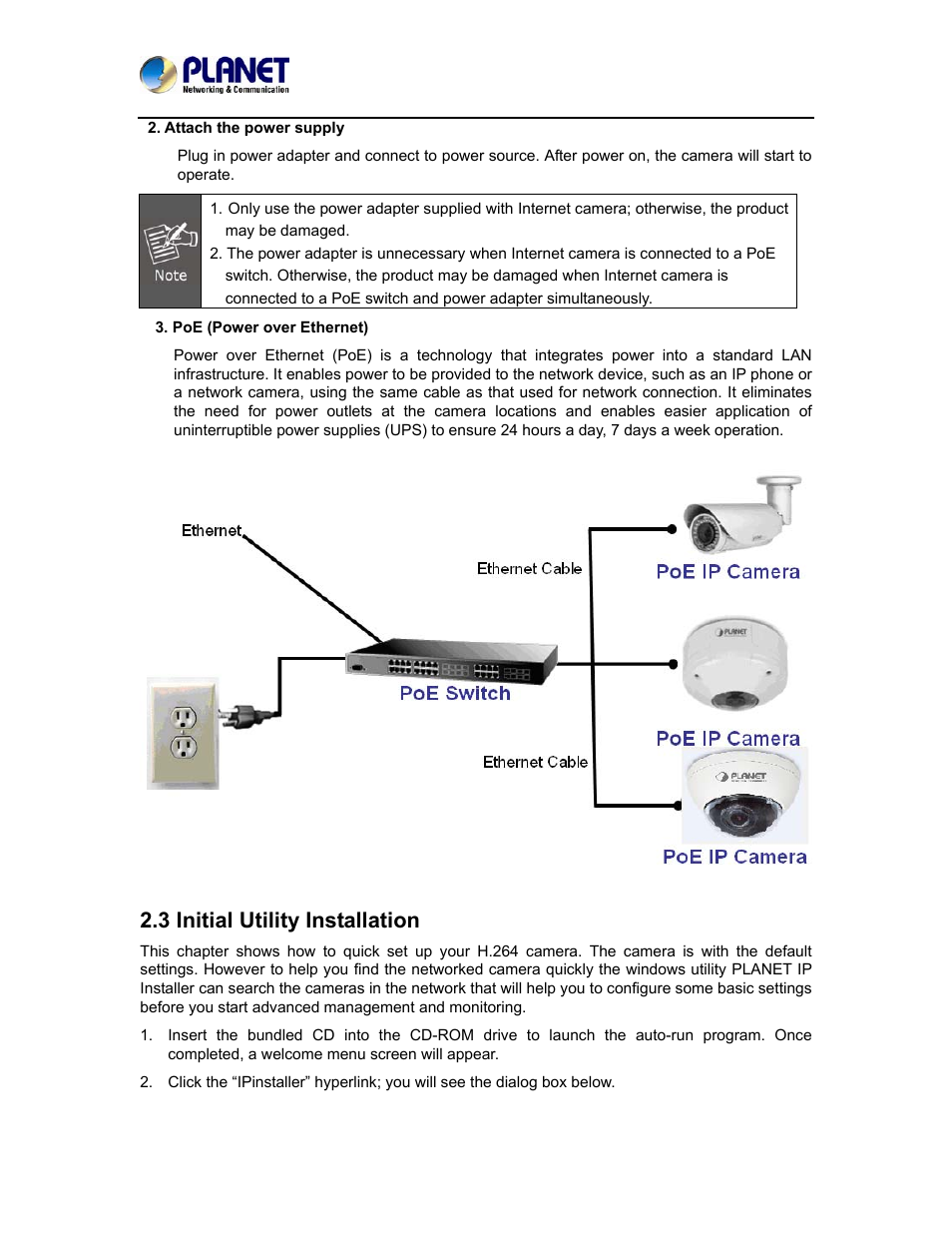 3 initial utility installation | PLANET ICA-5250 User Manual | Page 15 / 74