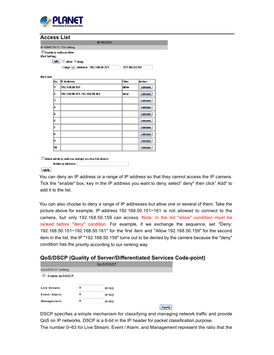 PLANET ICA-5250 User Manual | Page 43 / 74