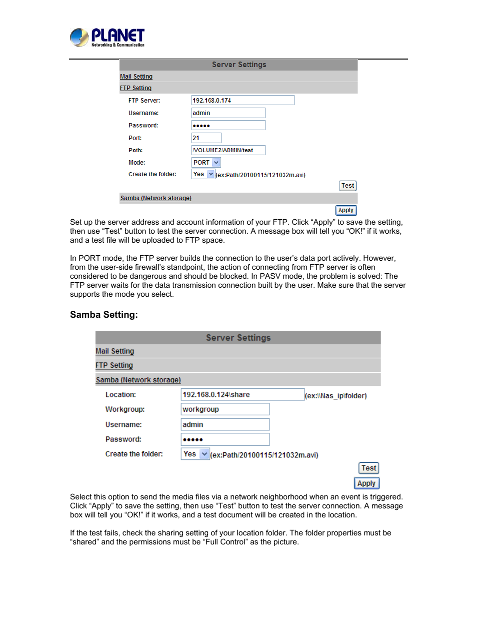 PLANET ICA-5250 User Manual | Page 48 / 74