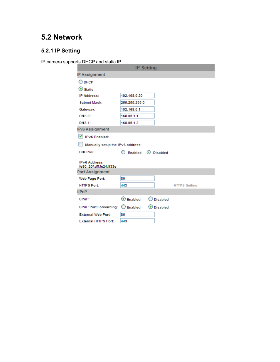 2 network, 1 ip setting | PLANET ICA-5250V User Manual | Page 37 / 81