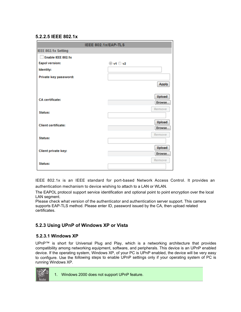 3 using upnp of windows xp or vista, 1 windows xp | PLANET ICA-5250V User Manual | Page 45 / 81