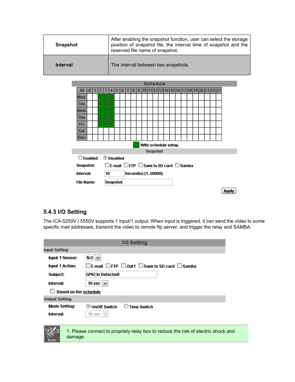 3 i/o setting | PLANET ICA-5250V User Manual | Page 65 / 81
