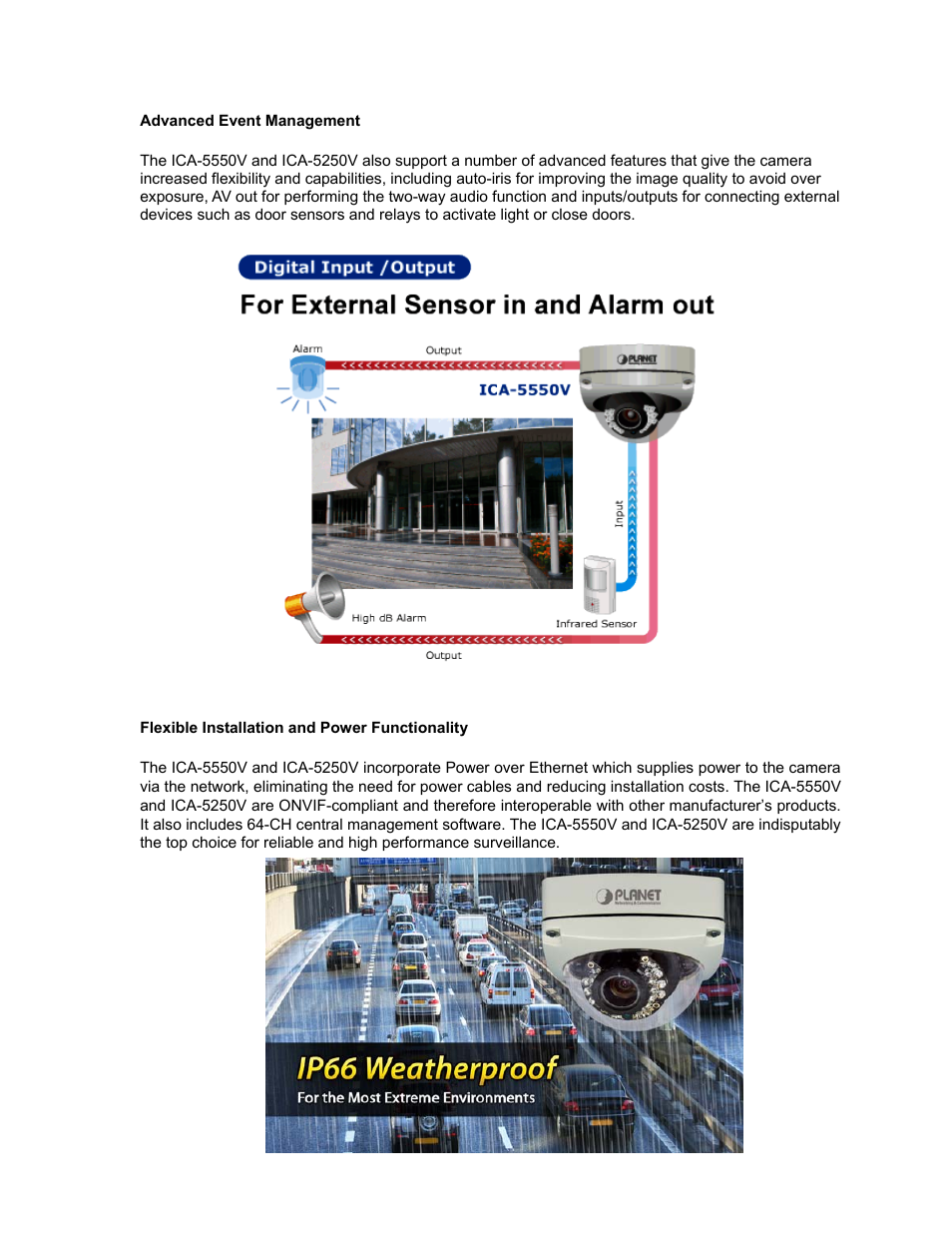 PLANET ICA-5250V User Manual | Page 8 / 81