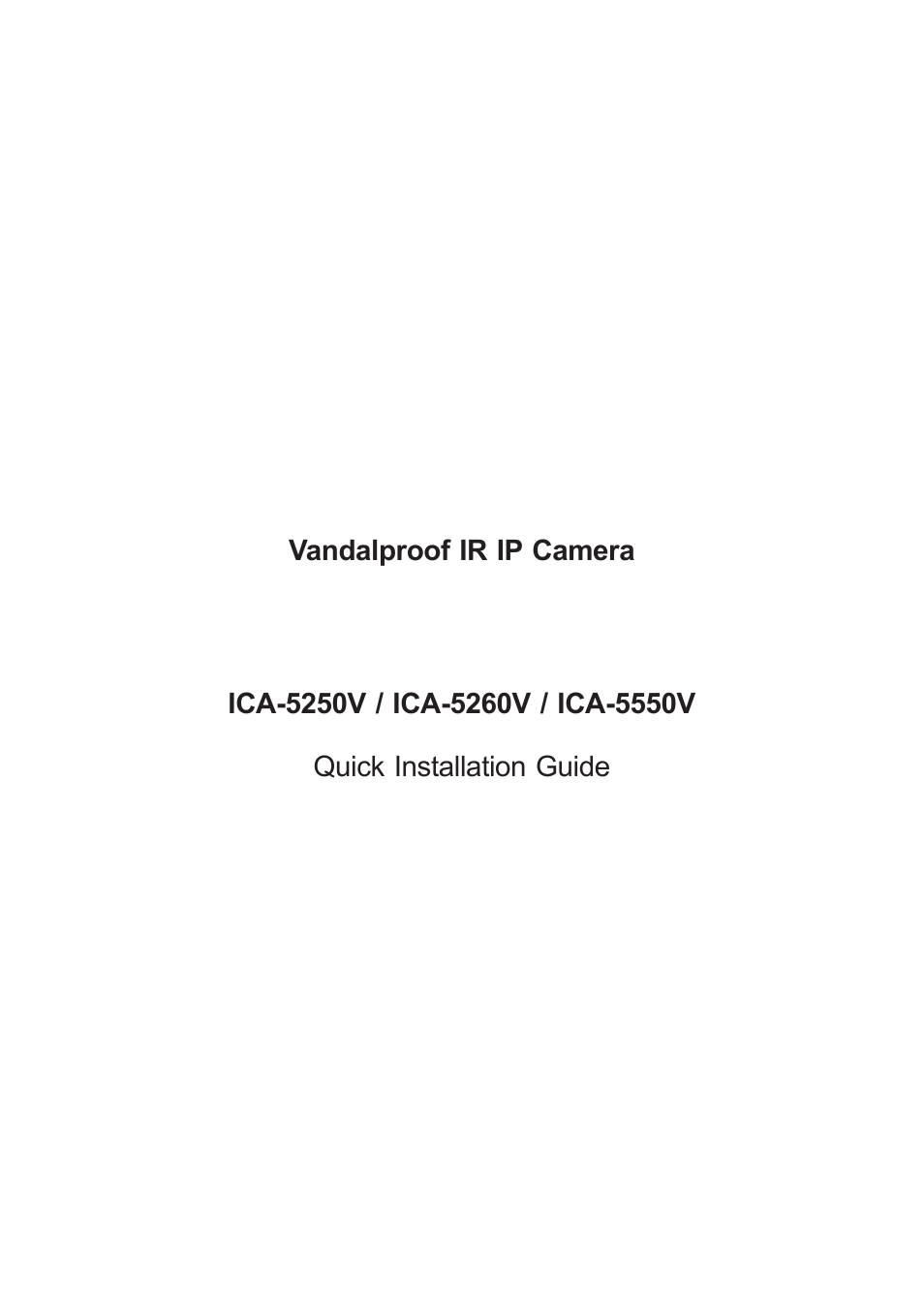PLANET ICA-5250V User Manual | 12 pages