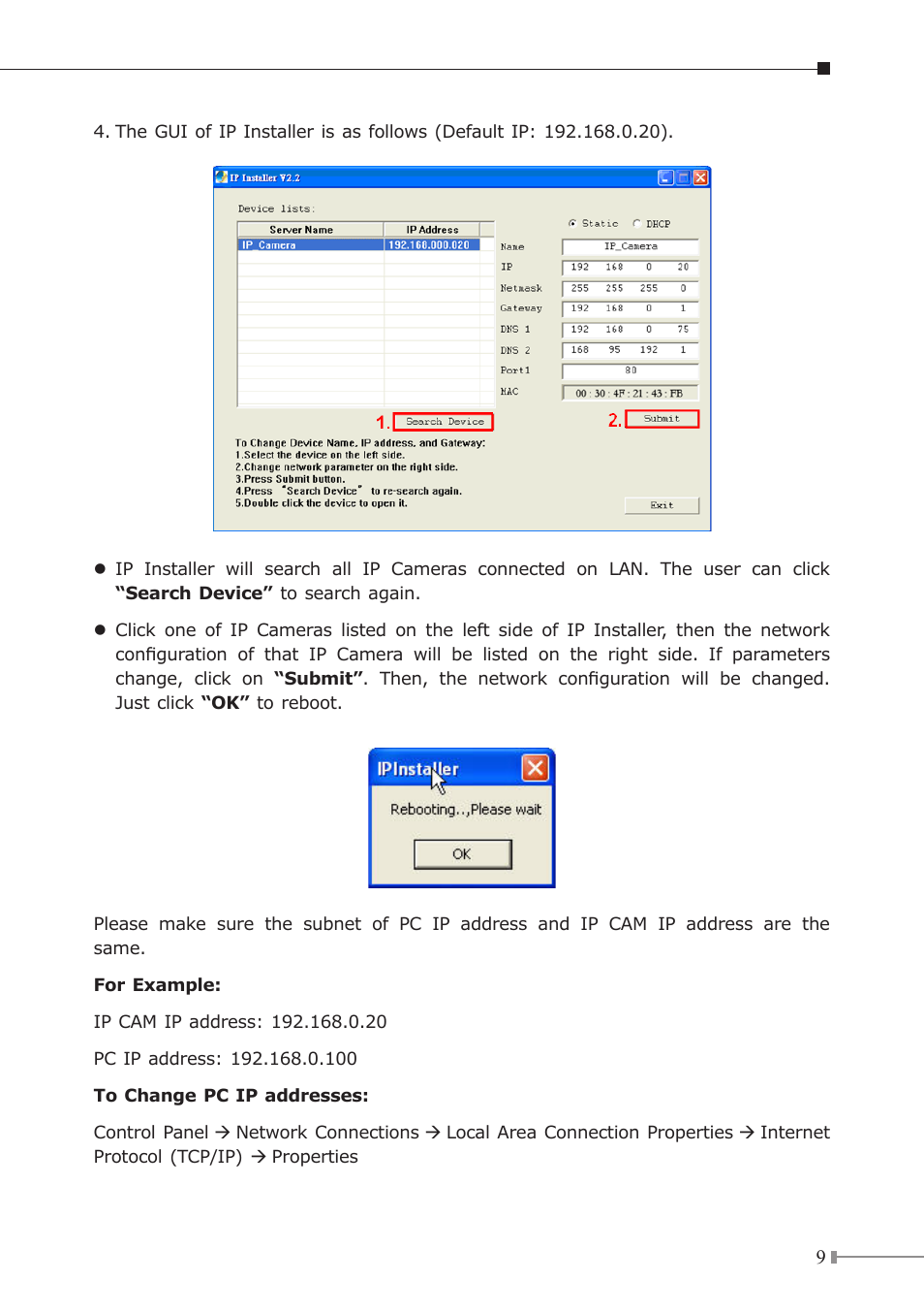 PLANET ICA-5250V User Manual | Page 9 / 12