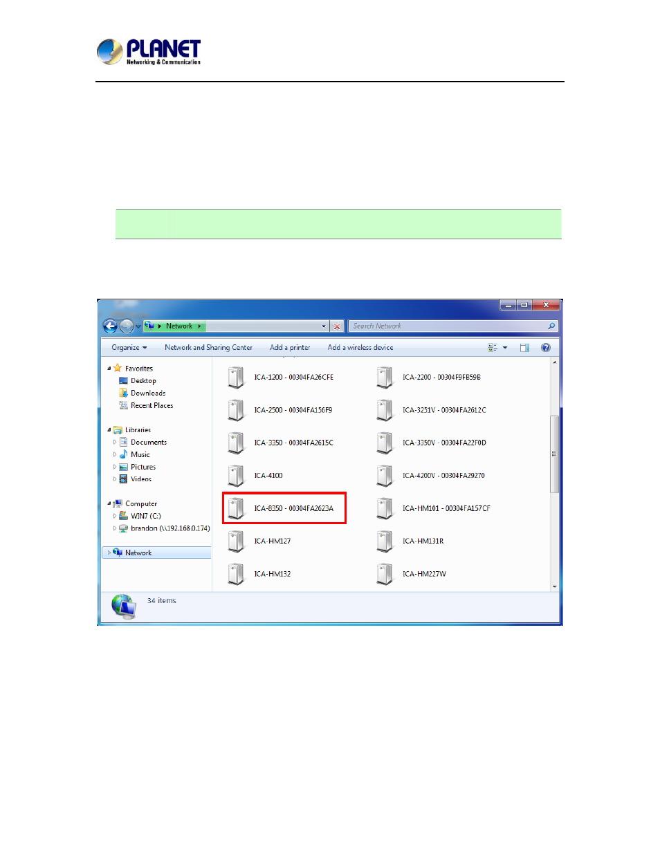 Using upnp of windows xp or vista or win7, Chapter 4. installation guide, Chapter 4 | Installation guide | PLANET ICA-8350 User Manual | Page 29 / 103