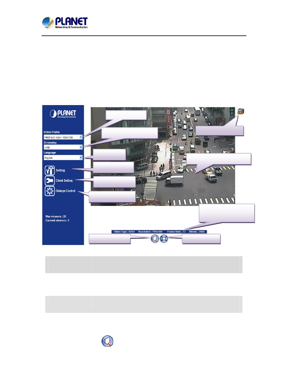 Live view, Chapter 5. web configuration for live view, Configuration for live view | PLANET ICA-8350 User Manual | Page 33 / 103