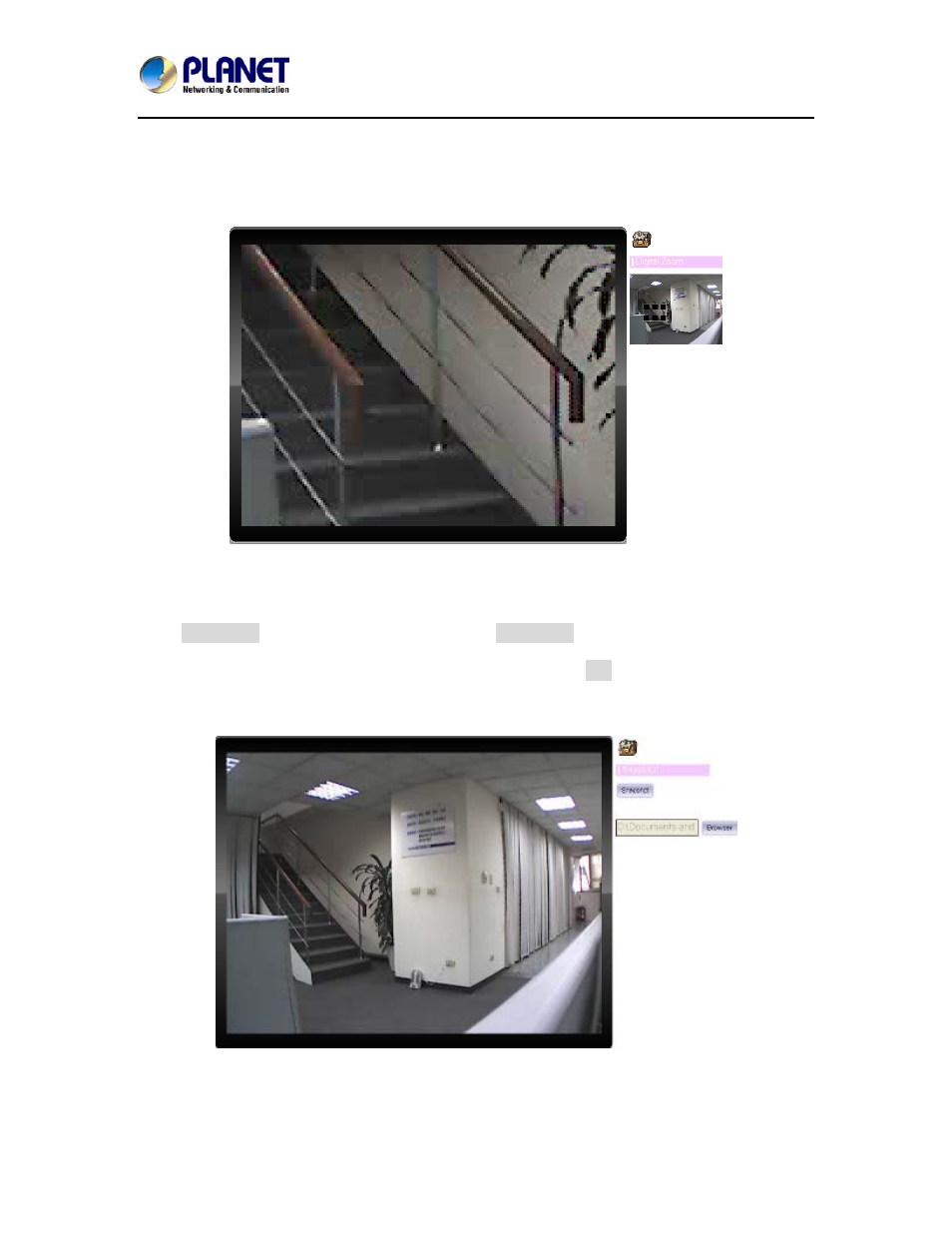 Digital zoom, Snapshot, Digital zoom 5.2.2. snapshot | PLANET ICA-8350 User Manual | Page 37 / 103