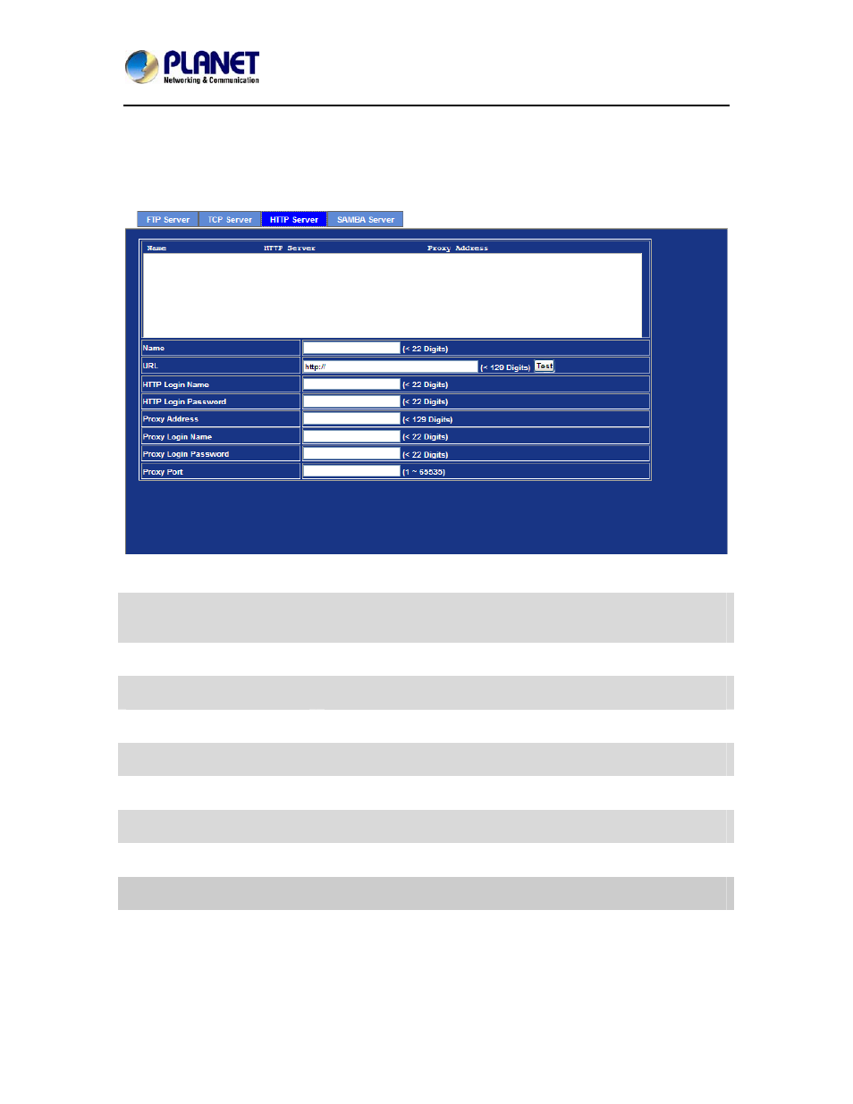 Http server | PLANET ICA-8350 User Manual | Page 80 / 103