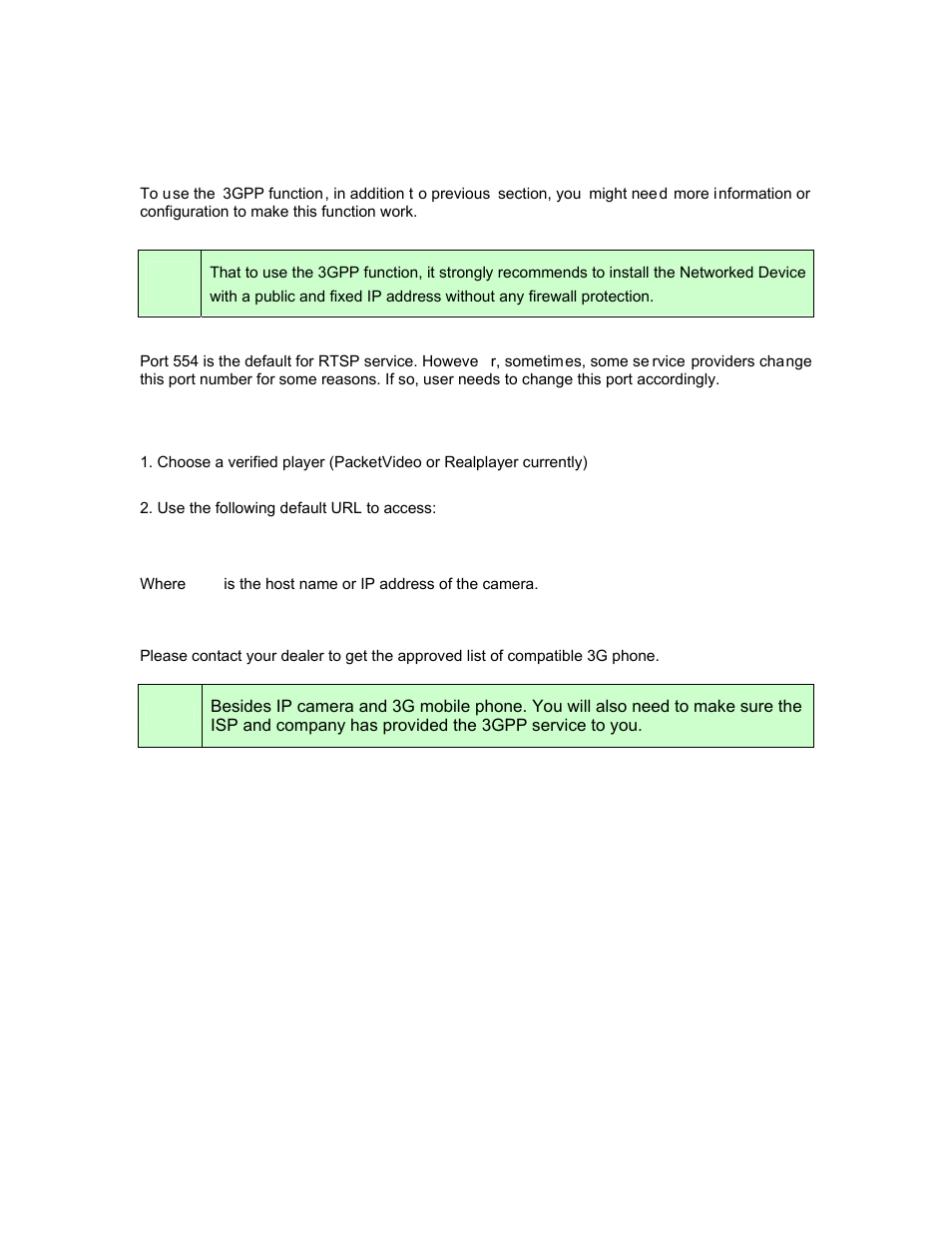 Appendix c: 3gpp access | PLANET ICA-HM136 User Manual | Page 56 / 72