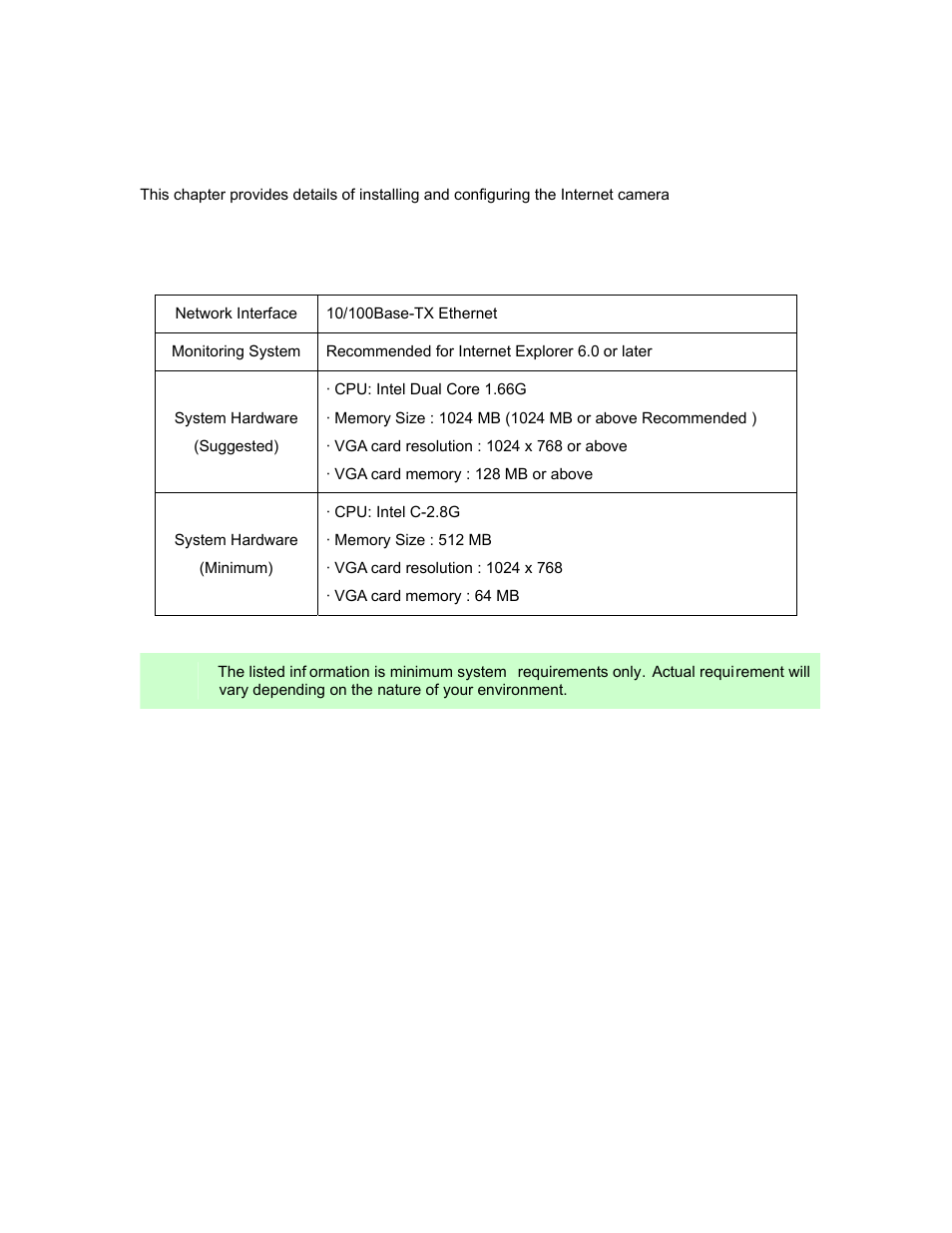 Basic setup, 1 system requirements | PLANET ICA-HM136 User Manual | Page 8 / 72
