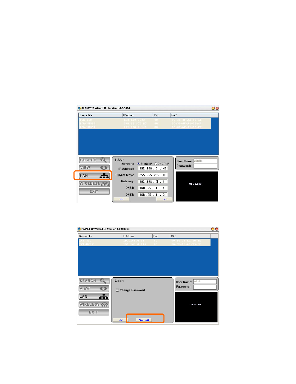 2 configure network by planet ipwizard | PLANET ICA-HM312 User Manual | Page 15 / 94