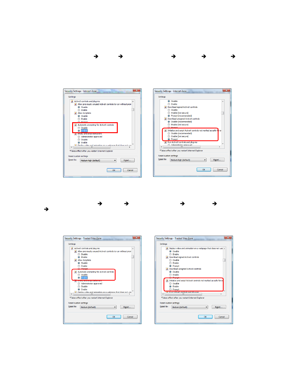 3 internet explorer 7 for windows vista and win7 | PLANET ICA-HM312 User Manual | Page 26 / 94