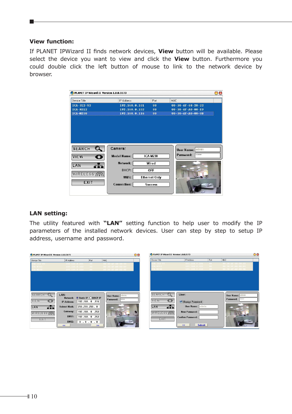 PLANET ICA-HM312 User Manual | Page 10 / 12