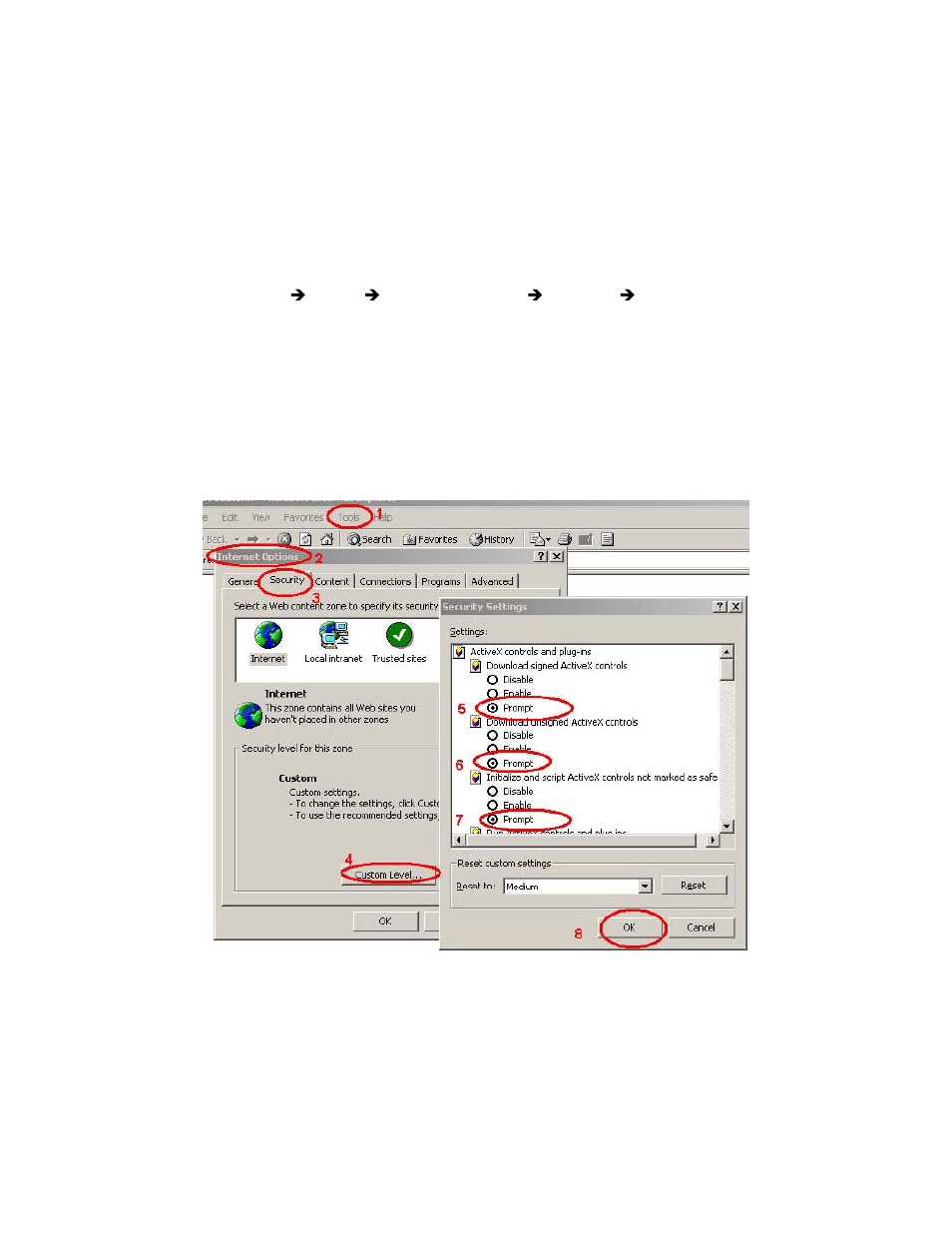 8 setup activex to use the internet camera, 1 internet explorer 6 for windows xp, Setup activex to use the internet camera | PLANET ICA-HM351 User Manual | Page 24 / 95