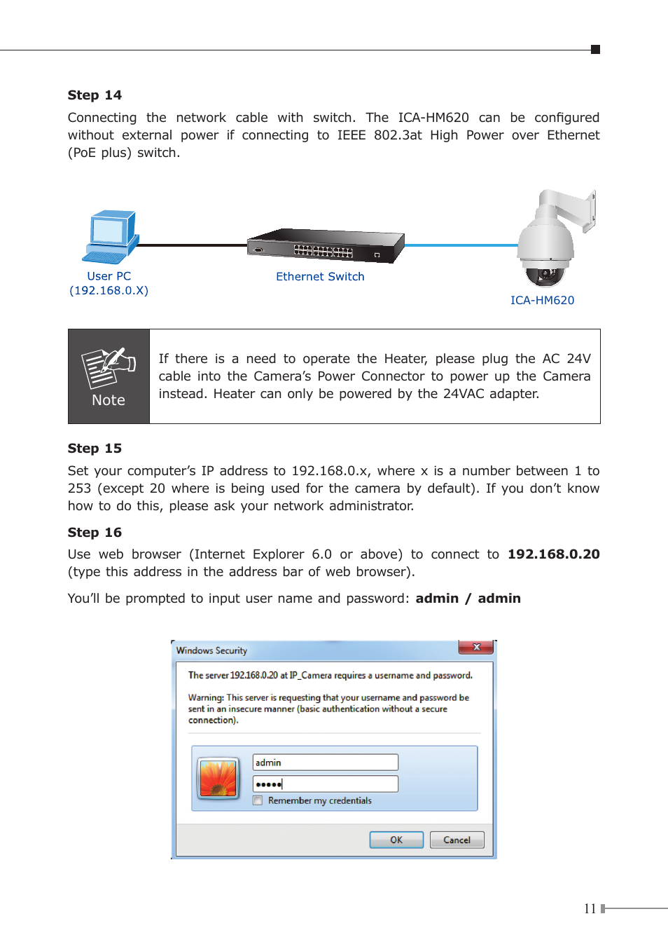 PLANET ICA-HM620 User Manual | Page 11 / 12