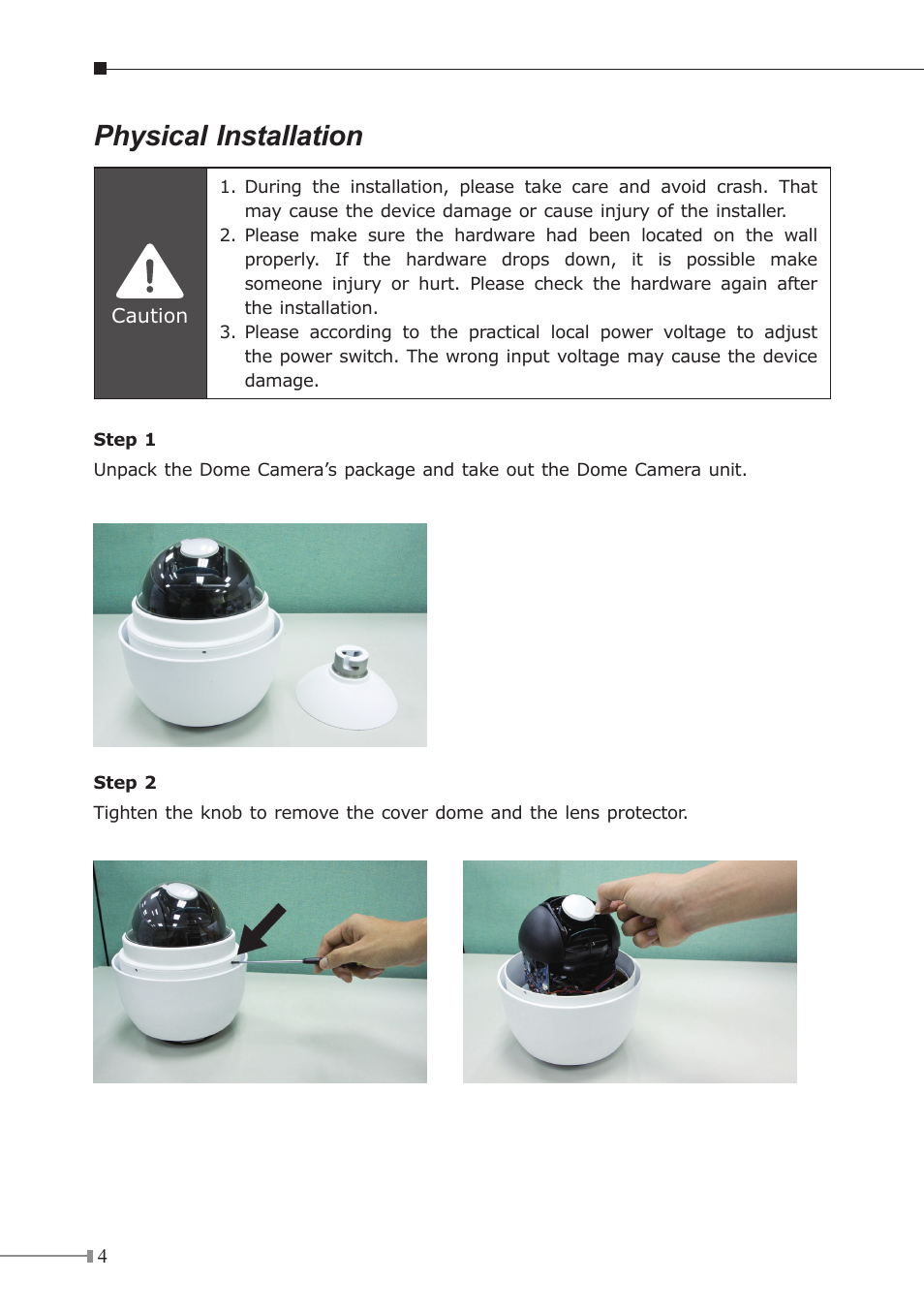 Physical installation | PLANET ICA-HM620 User Manual | Page 4 / 12