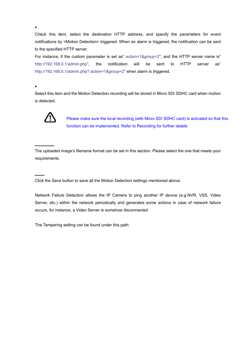 10 network failure detection, Network failure detection | PLANET ICA-HM620 User Manual | Page 64 / 109