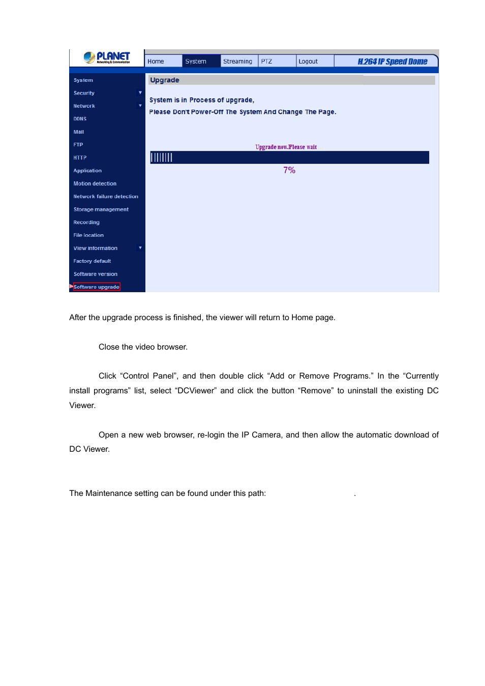 18 maintenance, Maintenance | PLANET ICA-HM620 User Manual | Page 76 / 109