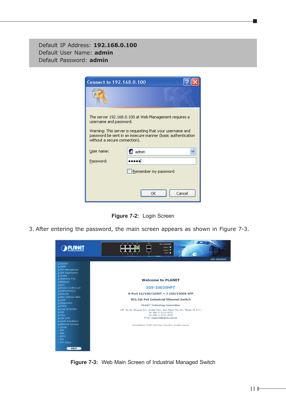 PLANET IGS-10020HPT User Manual | Page 11 / 16