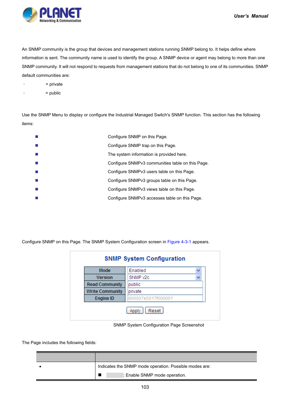 2 snmp system configuration | PLANET IGS-10020HPT User Manual | Page 103 / 417