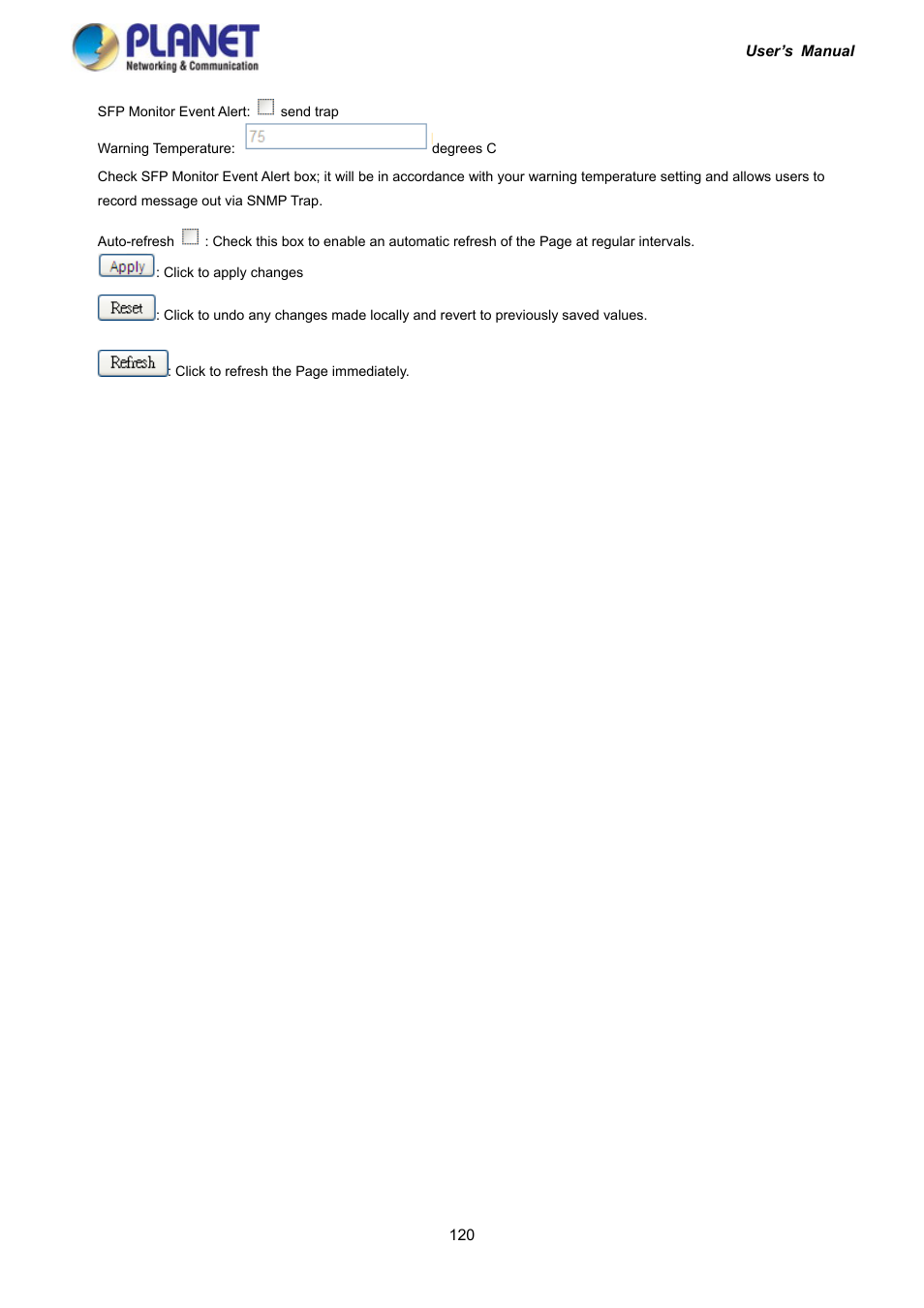 PLANET IGS-10020HPT User Manual | Page 120 / 417