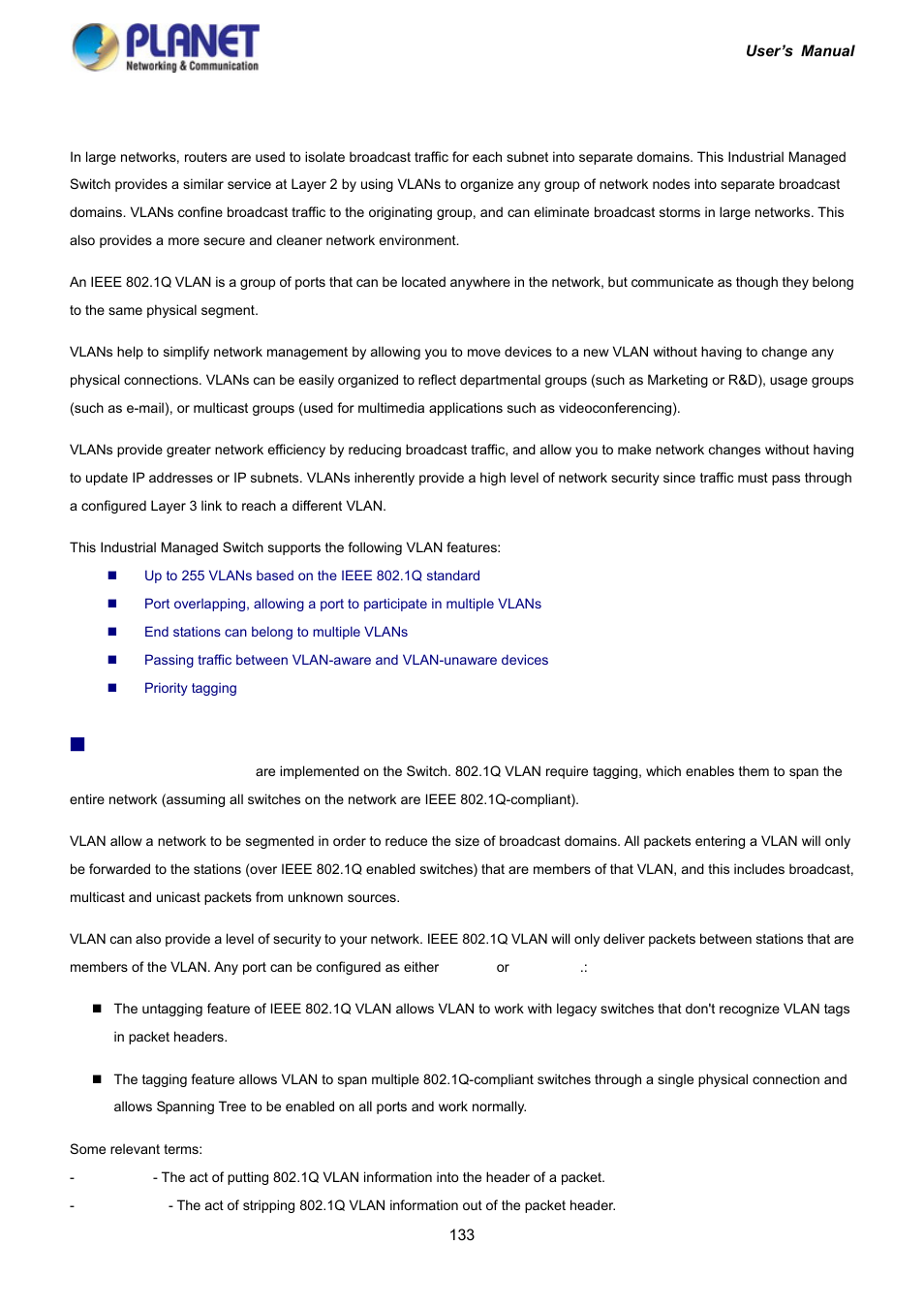 2 ieee 802.1q vlan | PLANET IGS-10020HPT User Manual | Page 133 / 417