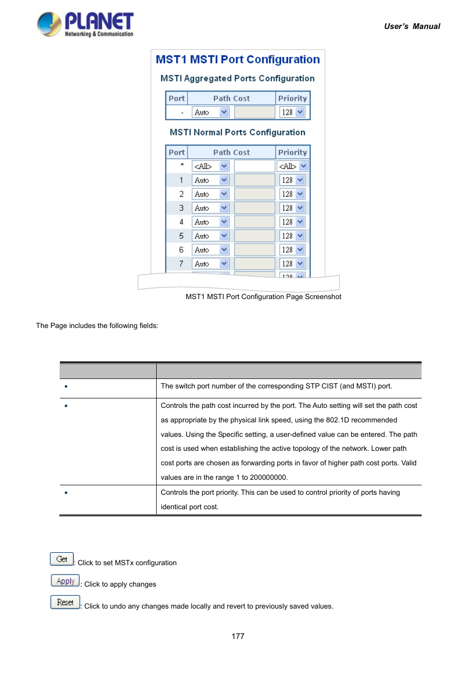 PLANET IGS-10020HPT User Manual | Page 177 / 417