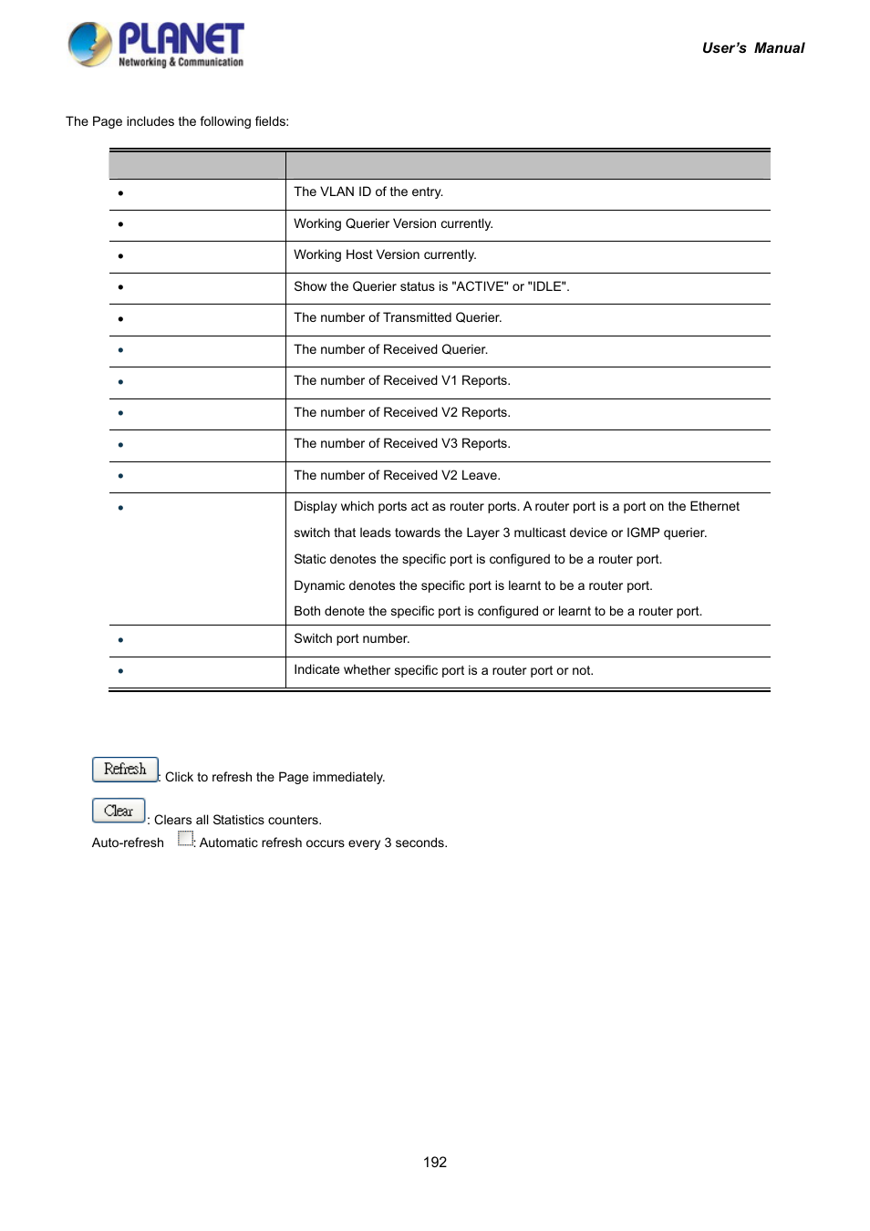 PLANET IGS-10020HPT User Manual | Page 192 / 417