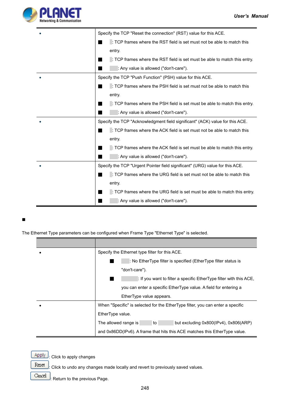 PLANET IGS-10020HPT User Manual | Page 248 / 417