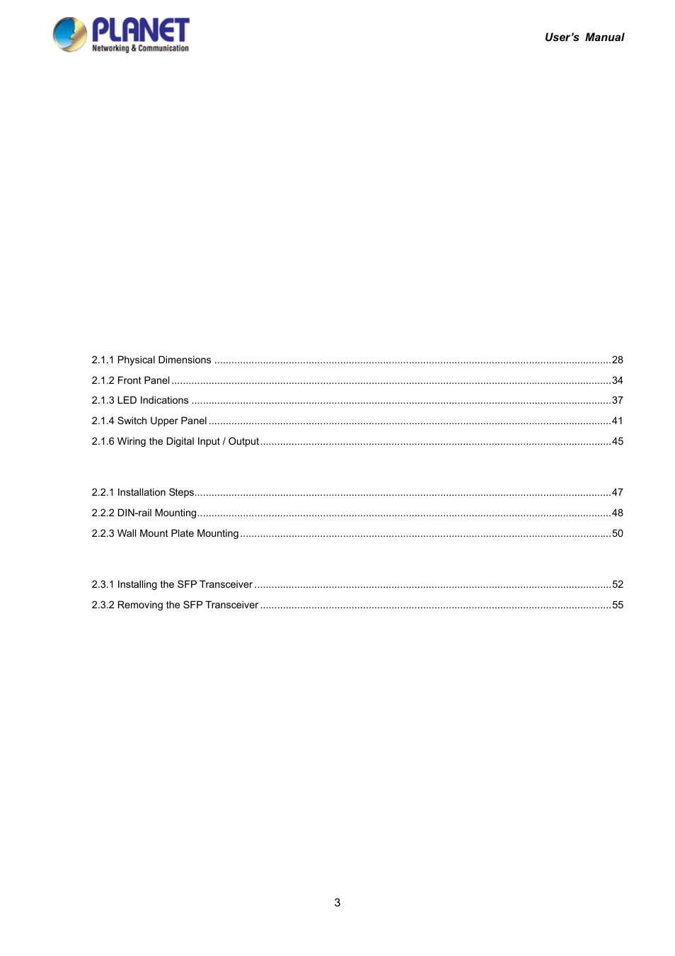 PLANET IGS-10020HPT User Manual | Page 3 / 417
