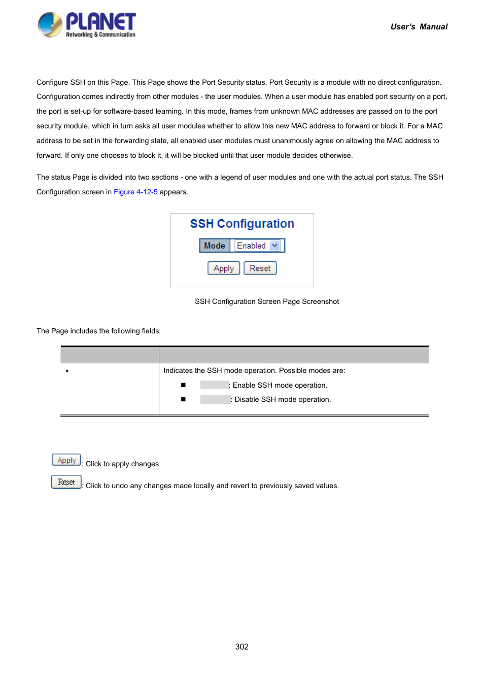 5 ssh | PLANET IGS-10020HPT User Manual | Page 302 / 417