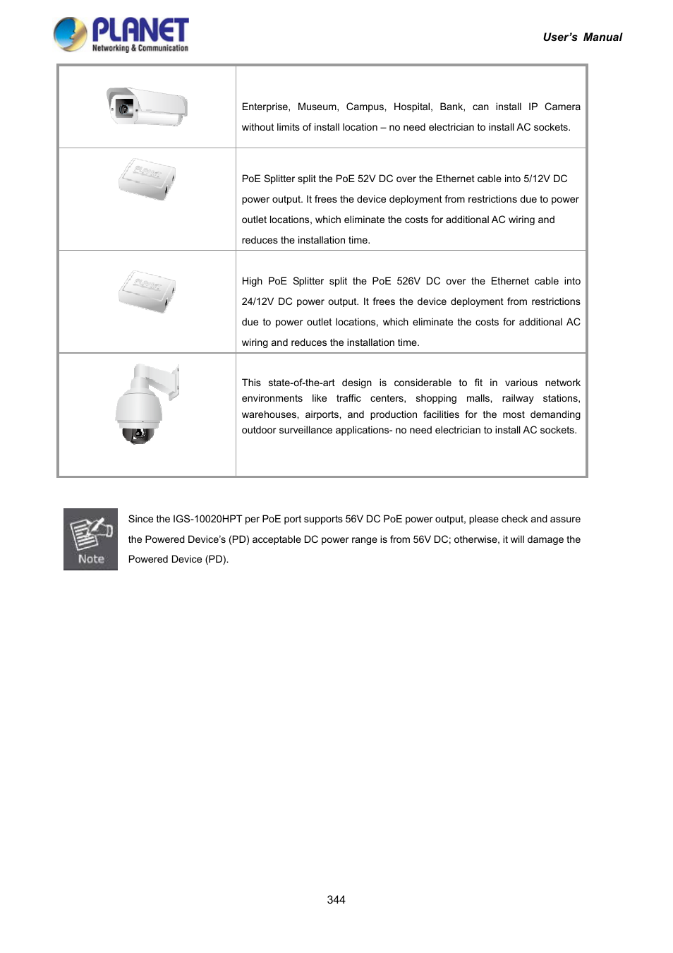 PLANET IGS-10020HPT User Manual | Page 344 / 417