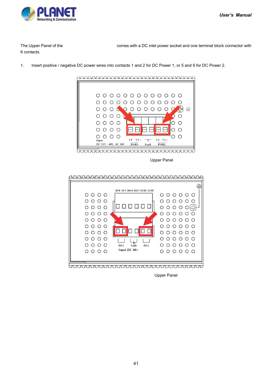 4 switch upper panel | PLANET IGS-10020HPT User Manual | Page 41 / 417