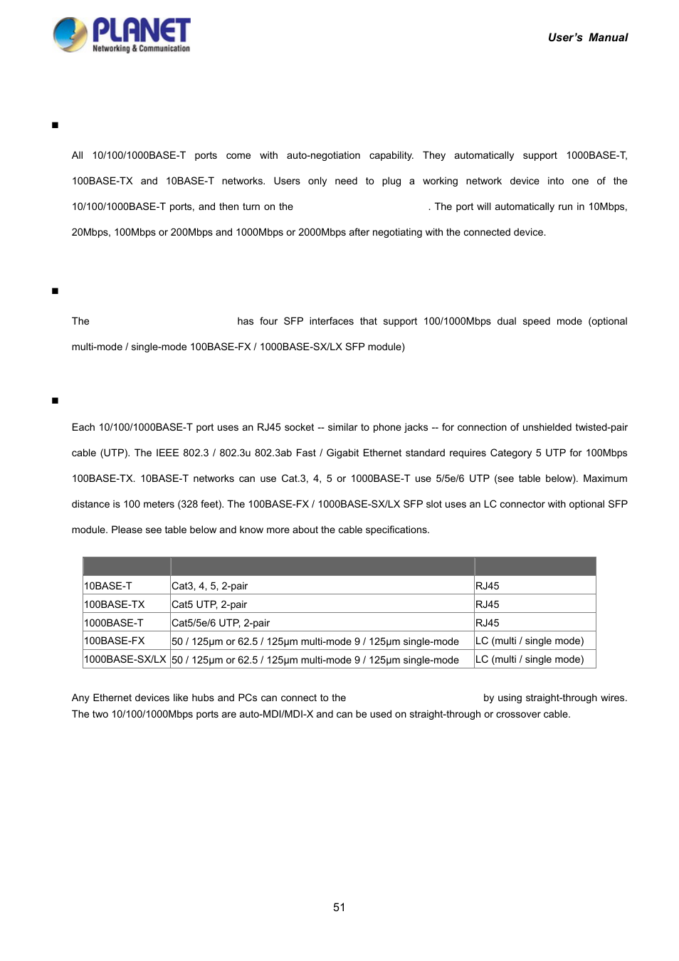 3 cabling | PLANET IGS-10020HPT User Manual | Page 51 / 417