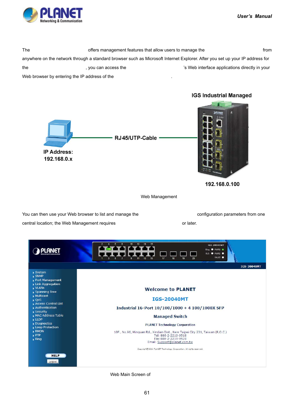 4 web management | PLANET IGS-10020HPT User Manual | Page 61 / 417