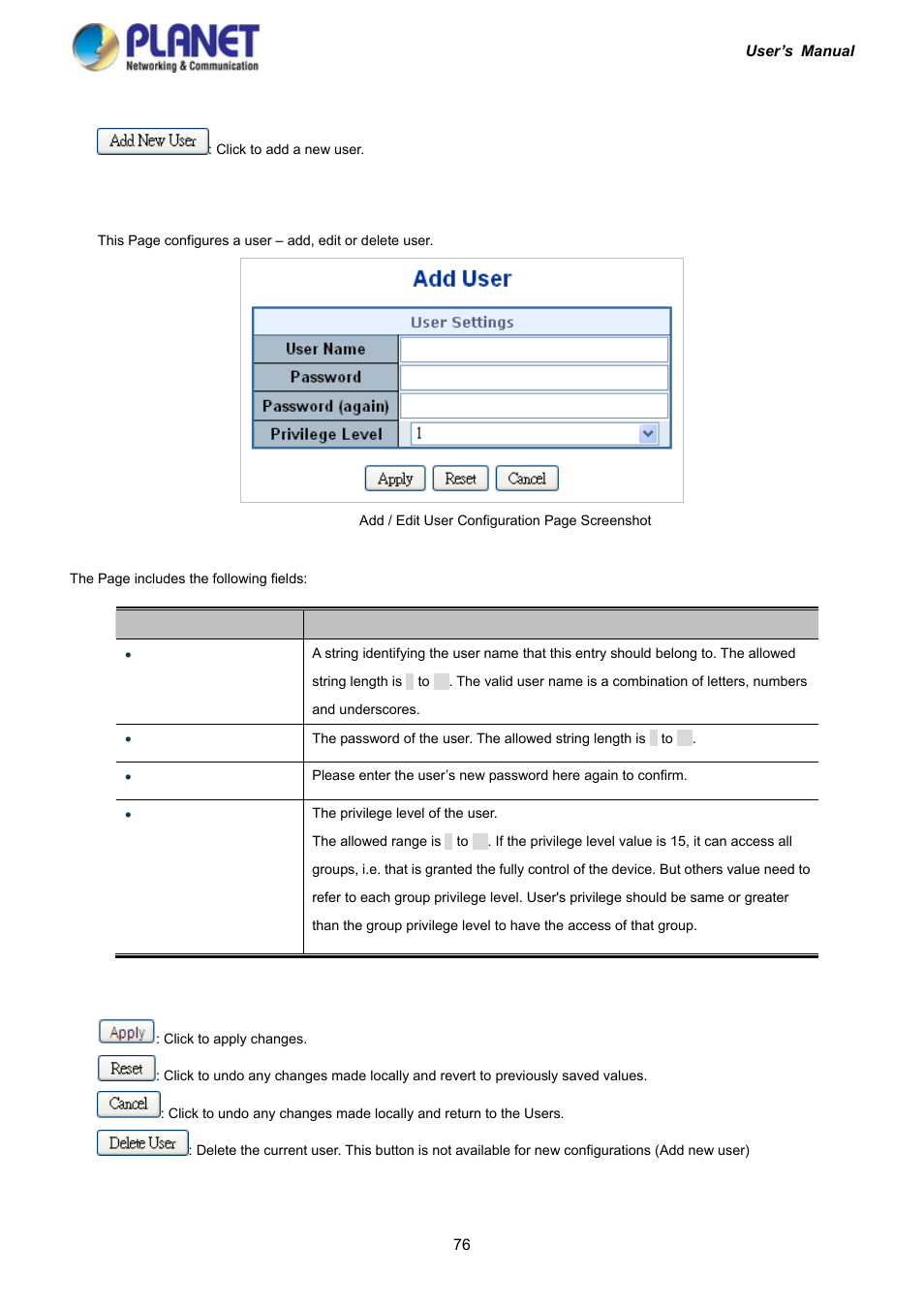 PLANET IGS-10020HPT User Manual | Page 76 / 417