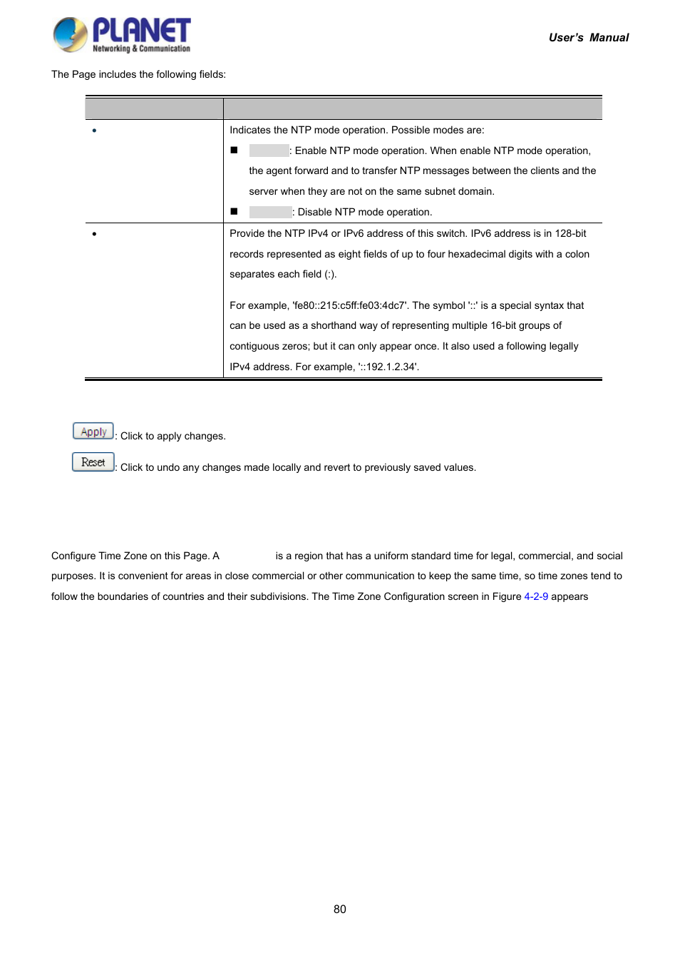 7 time configuration | PLANET IGS-10020HPT User Manual | Page 80 / 417