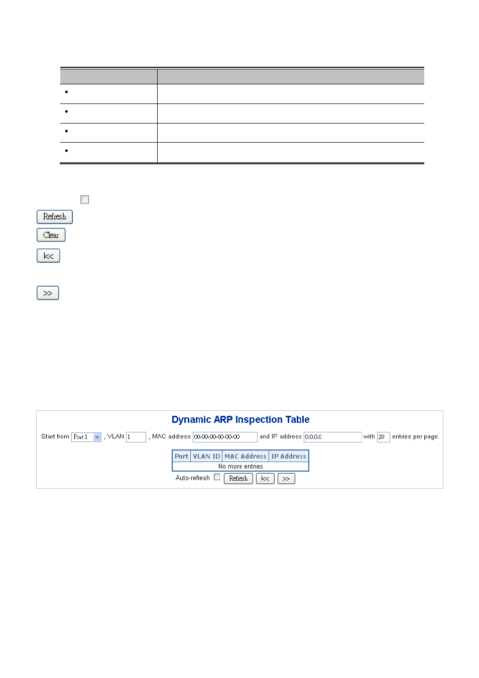 3 dynamic arp inspection table | PLANET IGS-10020HPT User Manual | Page 305 / 658