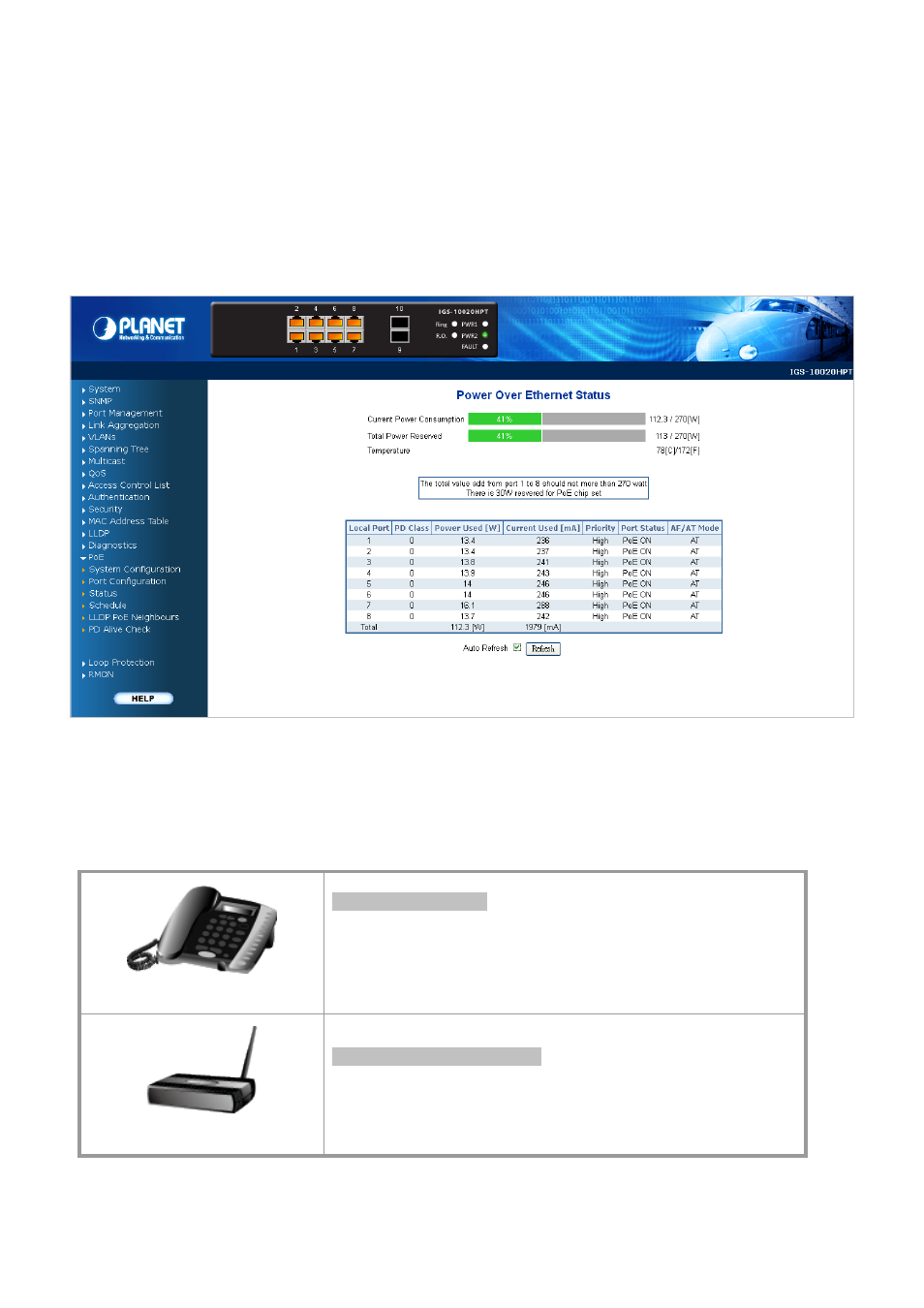 16 power over ethernet, 1 power over ethernet powered device | PLANET IGS-10020HPT User Manual | Page 330 / 658