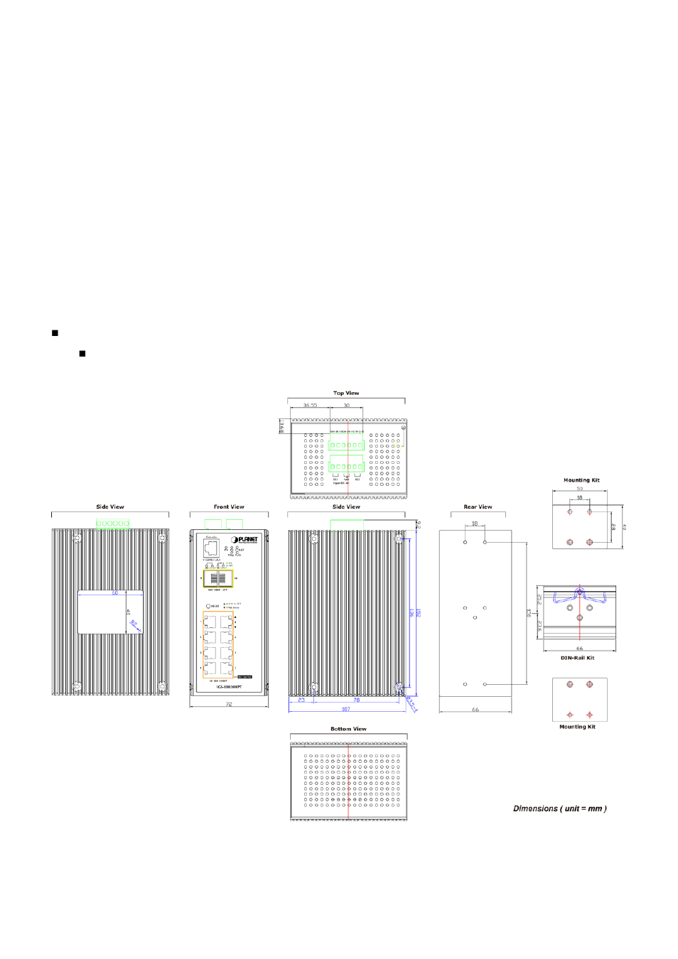 Installation, 1 hardware descriptions, 1 physical dimensions | PLANET IGS-10020HPT User Manual | Page 36 / 658