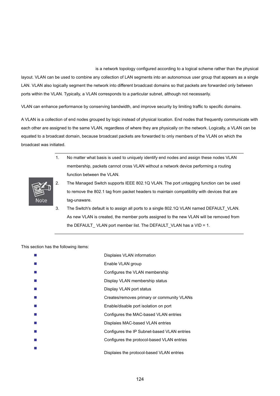 6 vlan, 1 vlan overview | PLANET IGS-10020HPT User Manual | Page 124 / 615